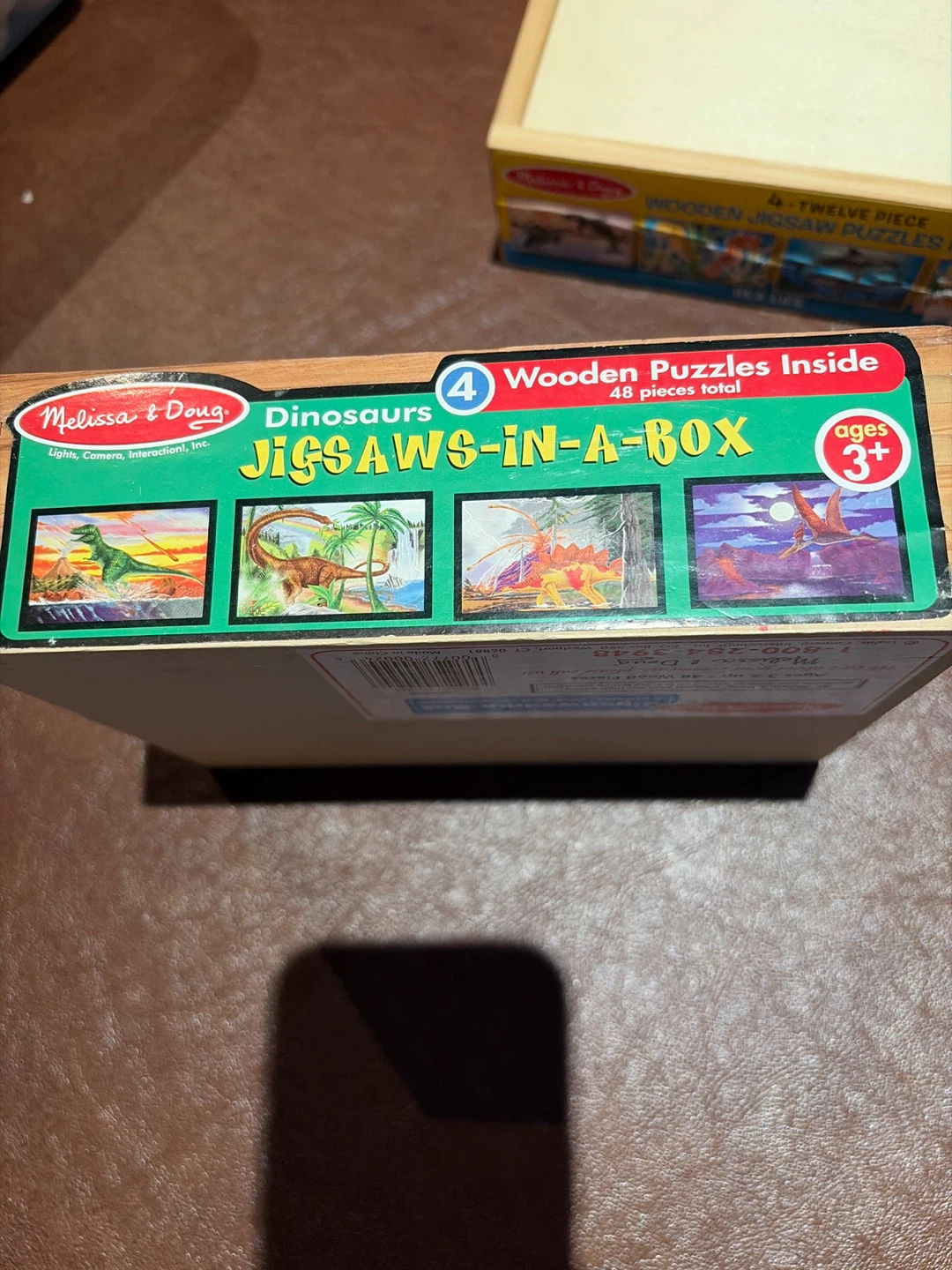 Melissa & Doug 4 Wooden Jigsaws in a Box