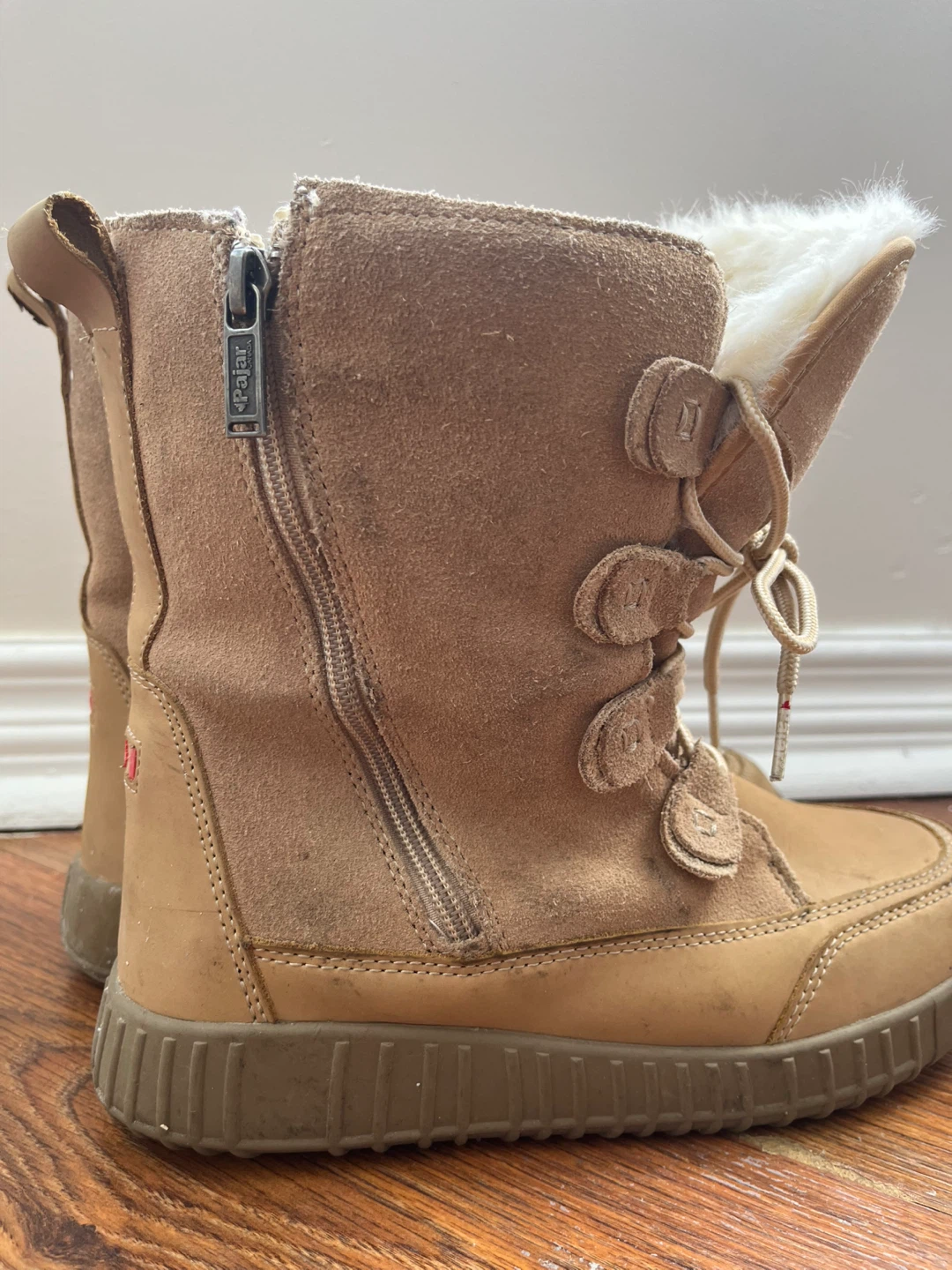 🏆Pajar Canada Winter Boots Tan Suede Fur Lined Size 7.5🏆 - photo 3
