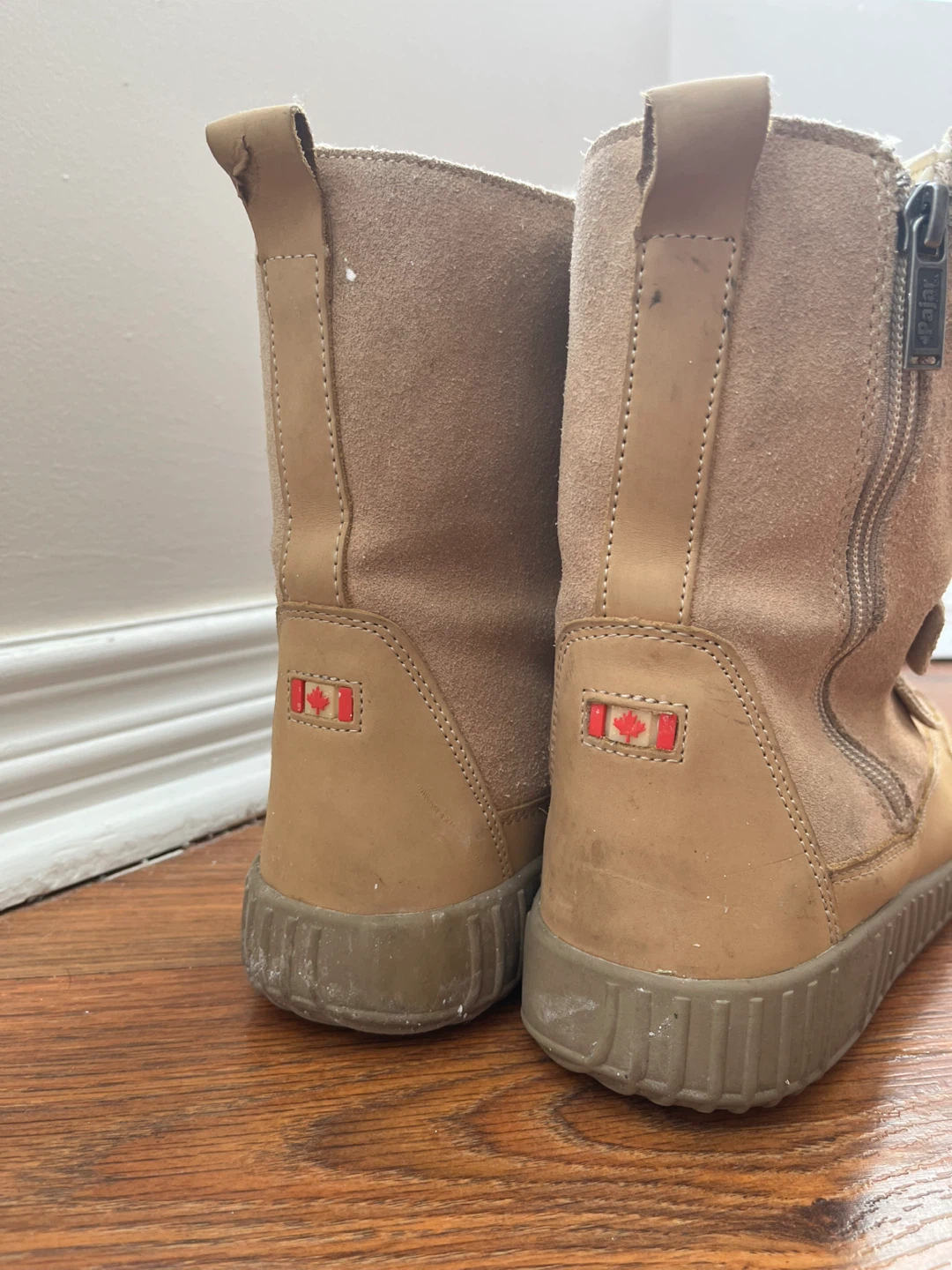 🏆Pajar Canada Winter Boots Tan Suede Fur Lined Size 7.5🏆 - photo 2