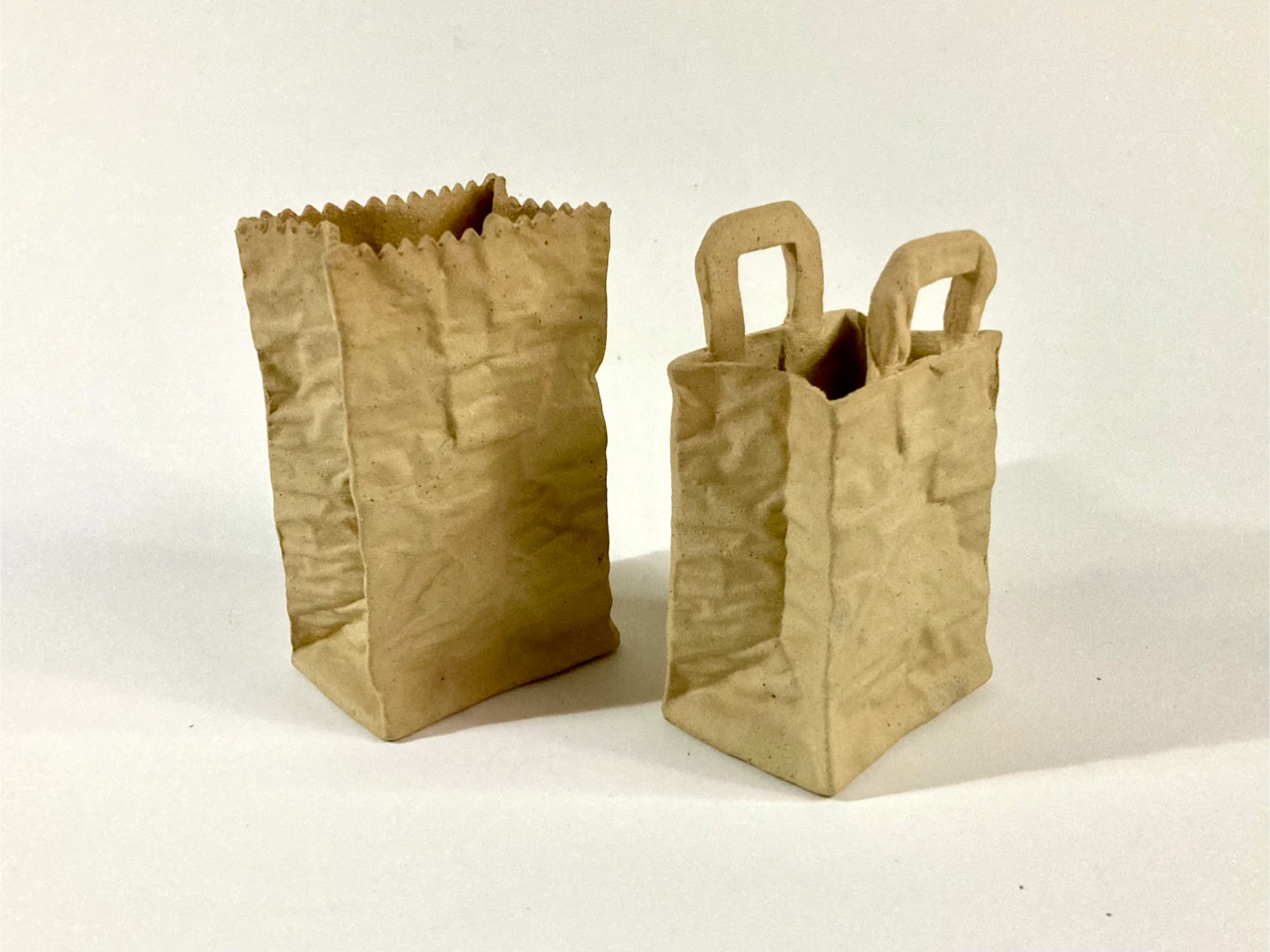 Pair of Small Ceramic Bag Figures (Malta Souvenir)