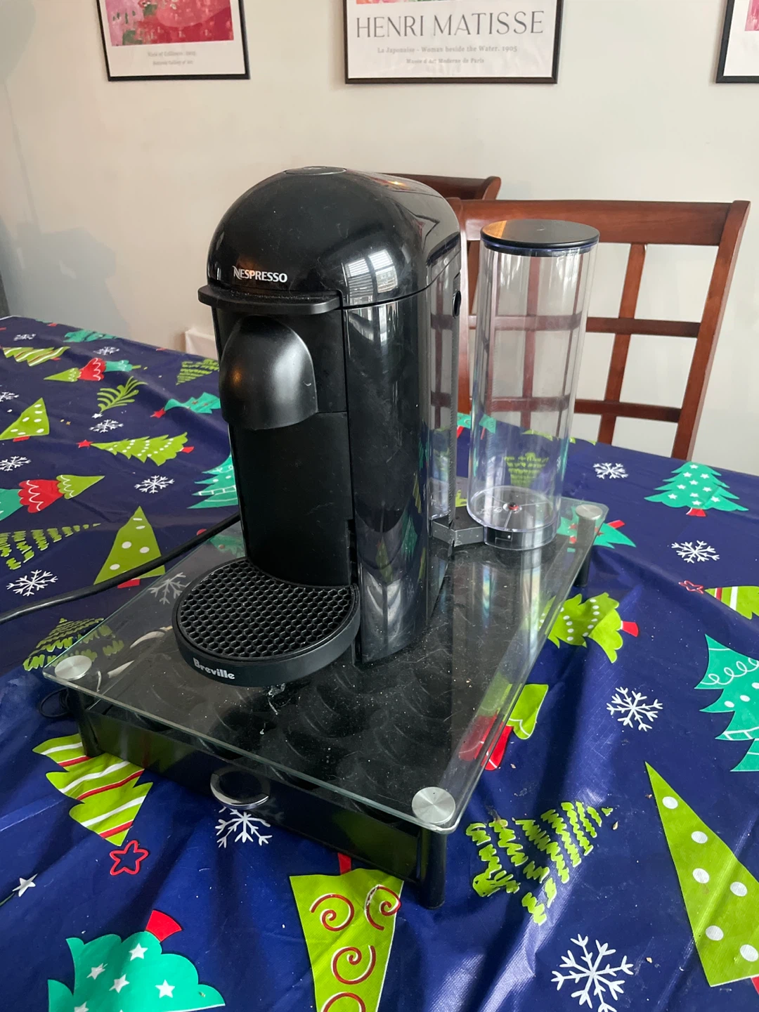 Nespresso Coffee Machine and Pod holder stand