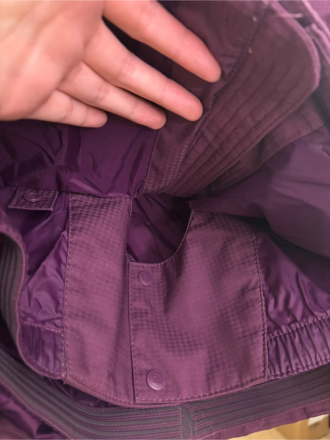 Ski jacket north face  XS Purple Puffer Jacket with Hood - photo 3