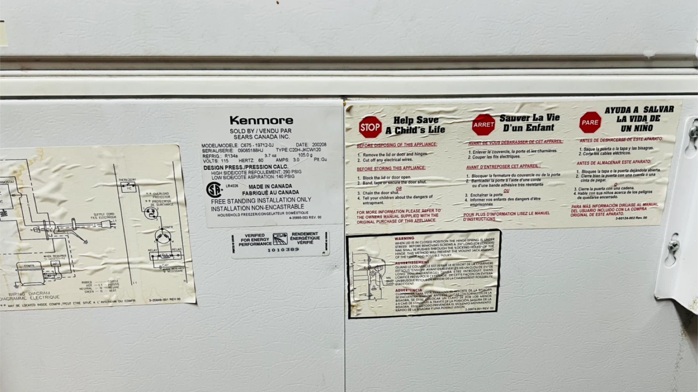 Kenmore Chest Freezer - photo 3