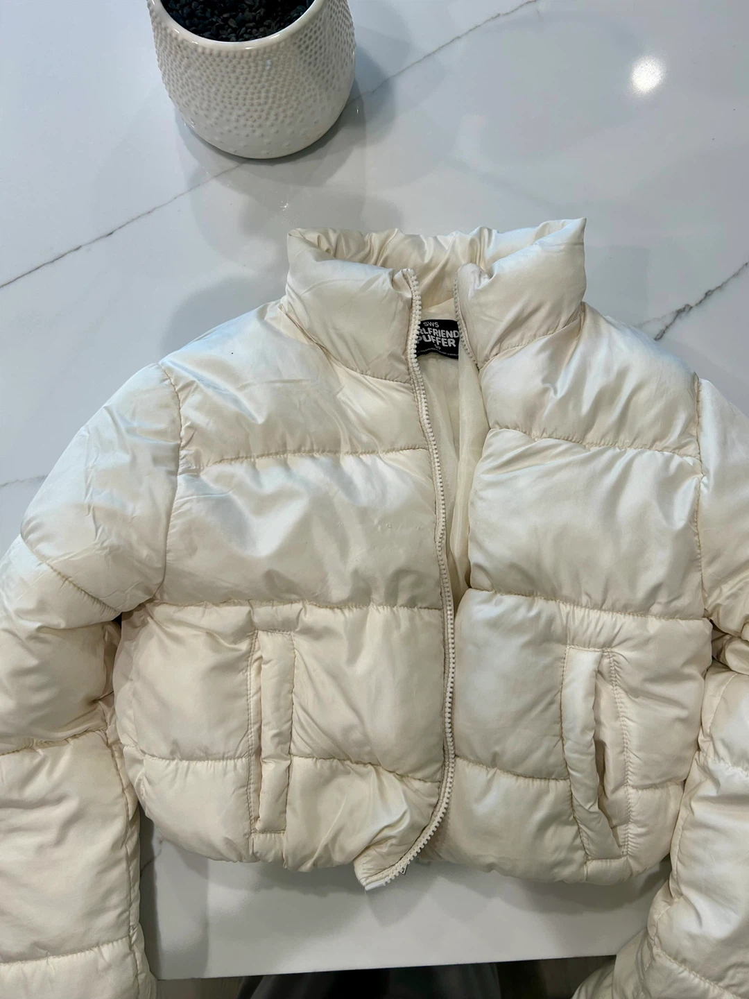 SWS Girlfriend Puffer Jacket Cream S/P