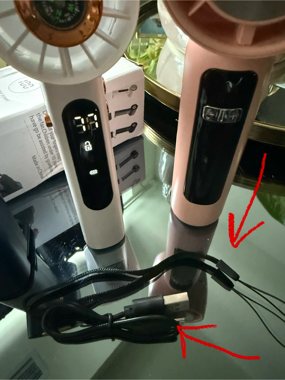Handheld Mini Fan with Compass - photo 2