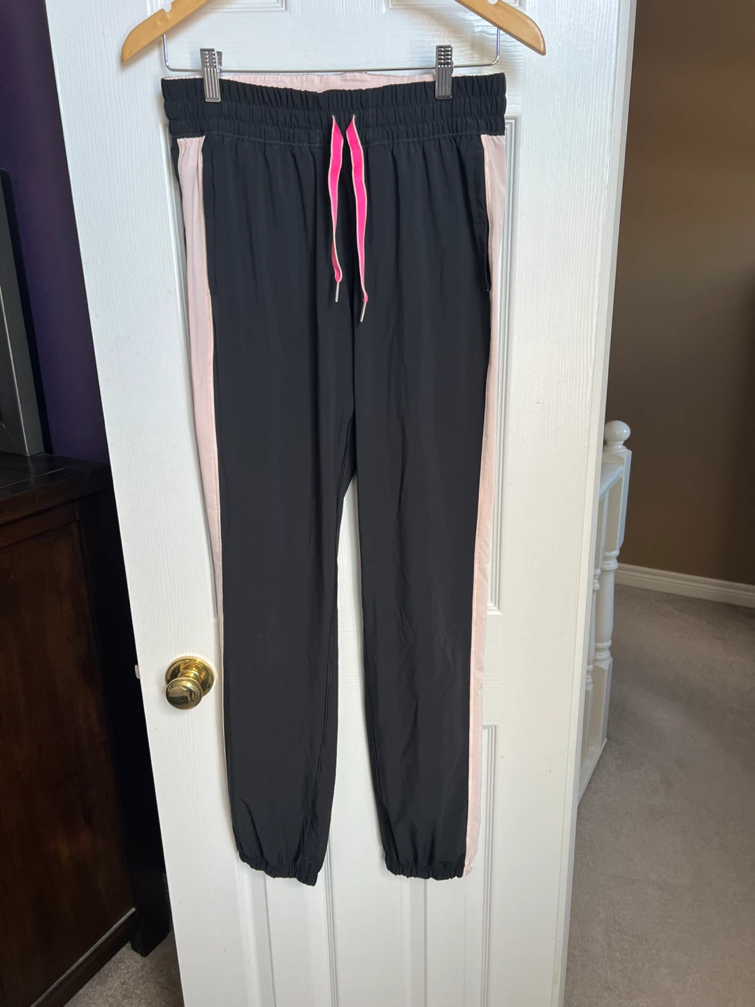 Lululemon Black Pink Track Pants Size 6