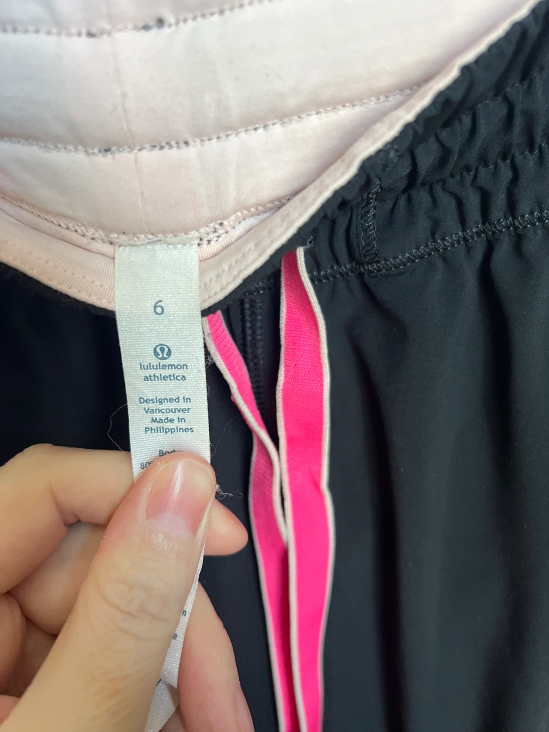 Lululemon Black Pink Track Pants Size 6 - photo 4