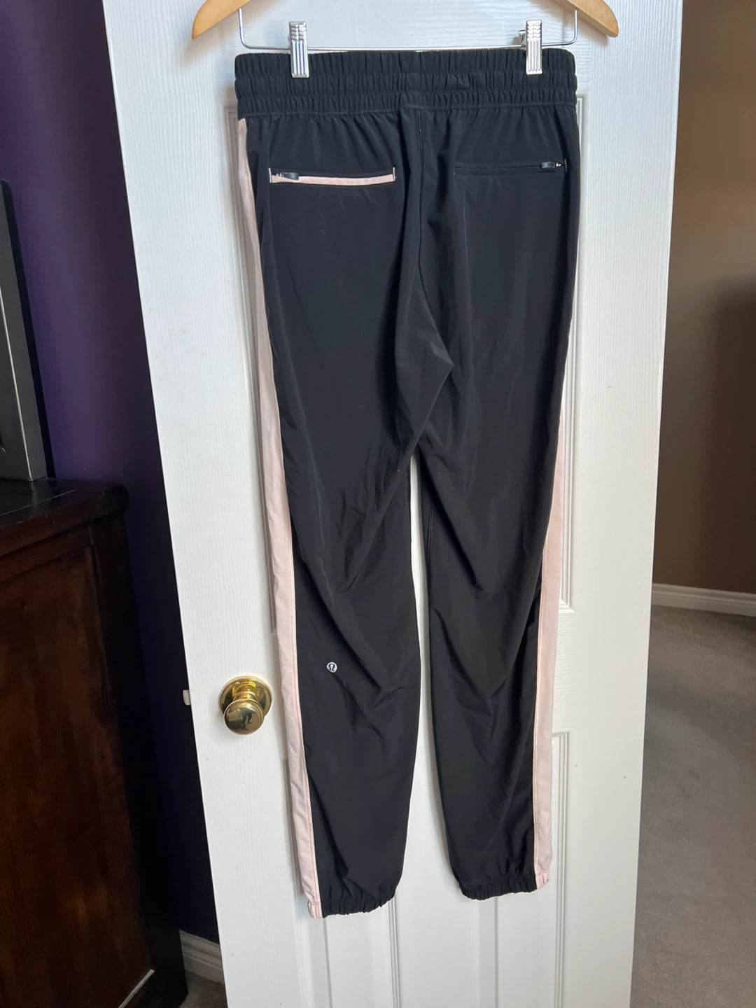 Lululemon Black Pink Track Pants Size 6 - photo 2