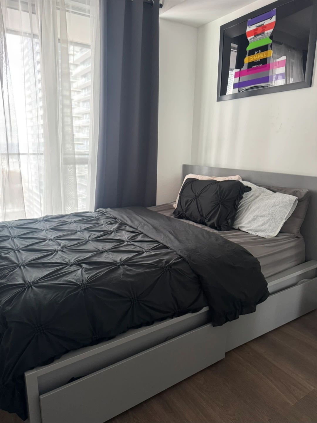 IKEA QUEEN MALM BED FRAME