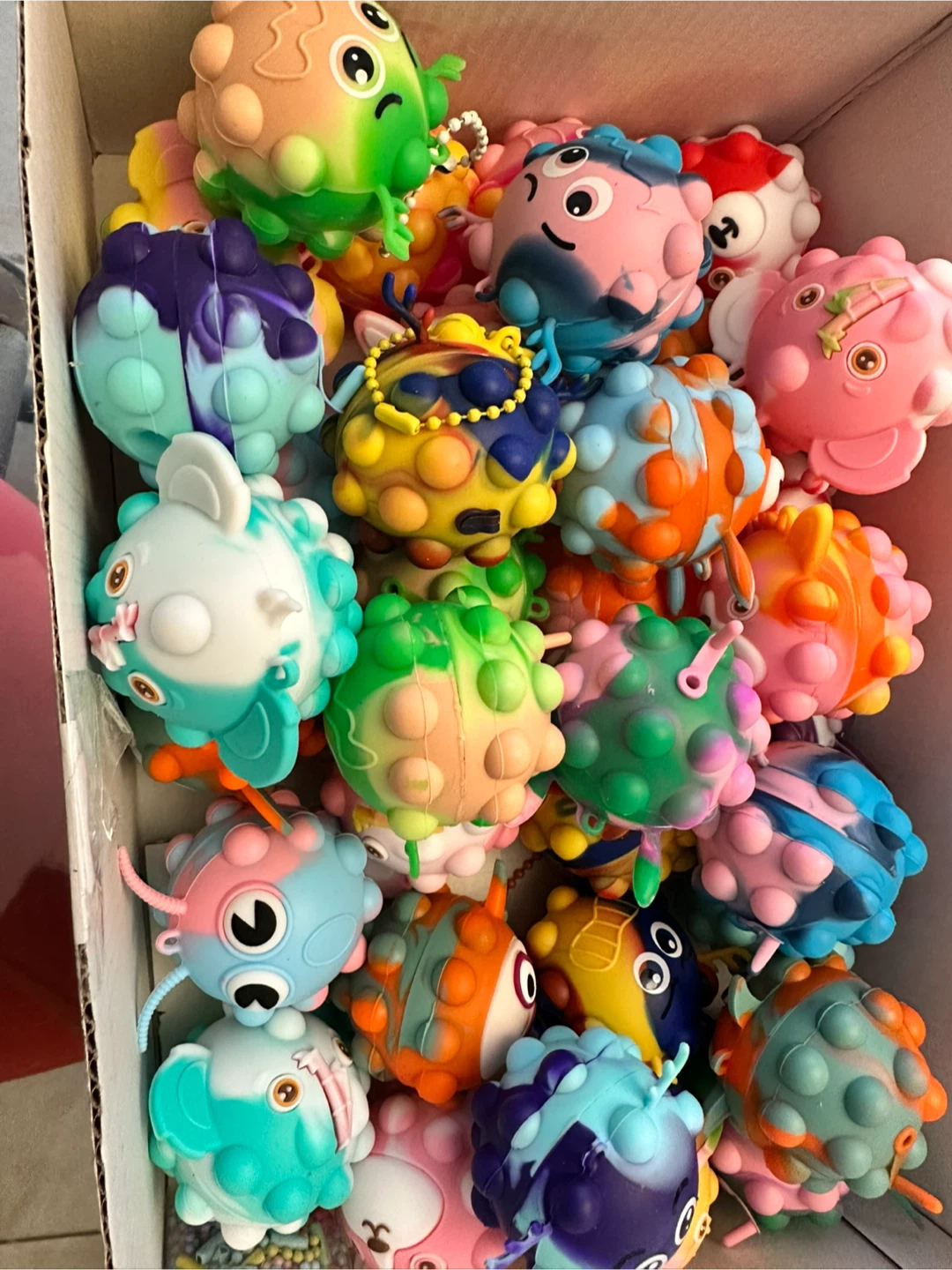 Pop It Fidget Toys - Assorted Silly Monster Shapes
