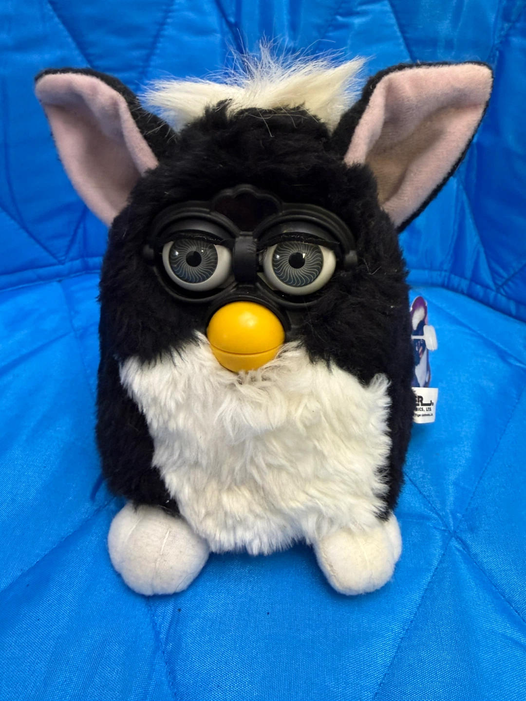 Black and White Furby Electronic Toy