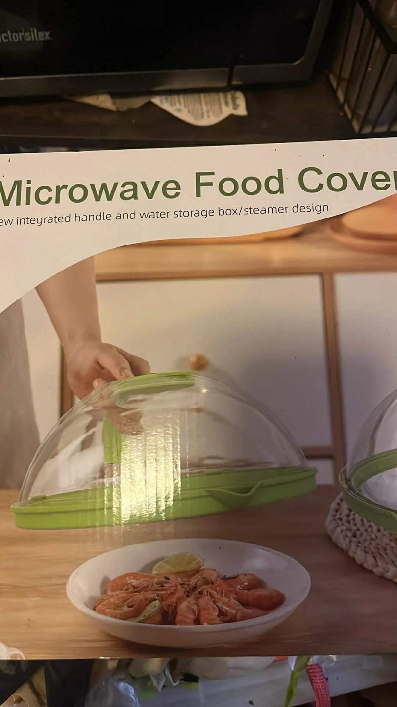 New Microwave Food Cover with Integrated Handle