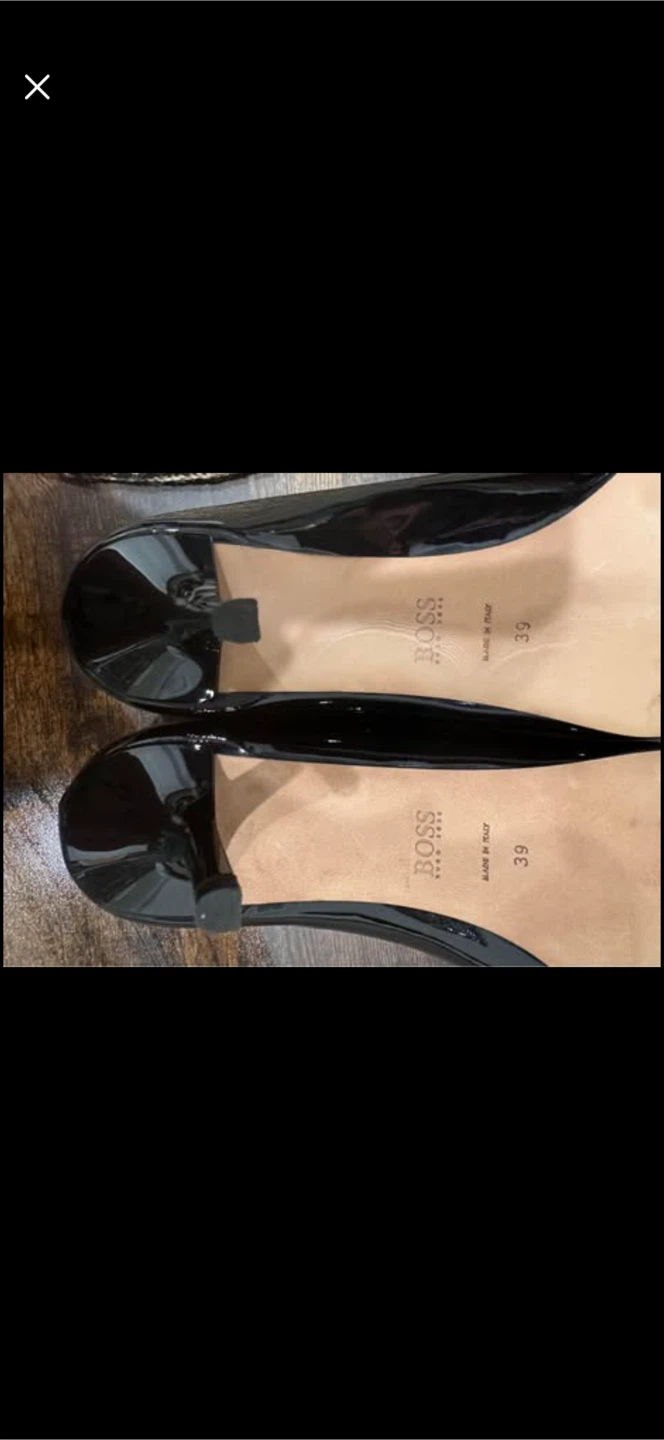 BOSS Black Patent Leather Heels Size 39 - photo 4