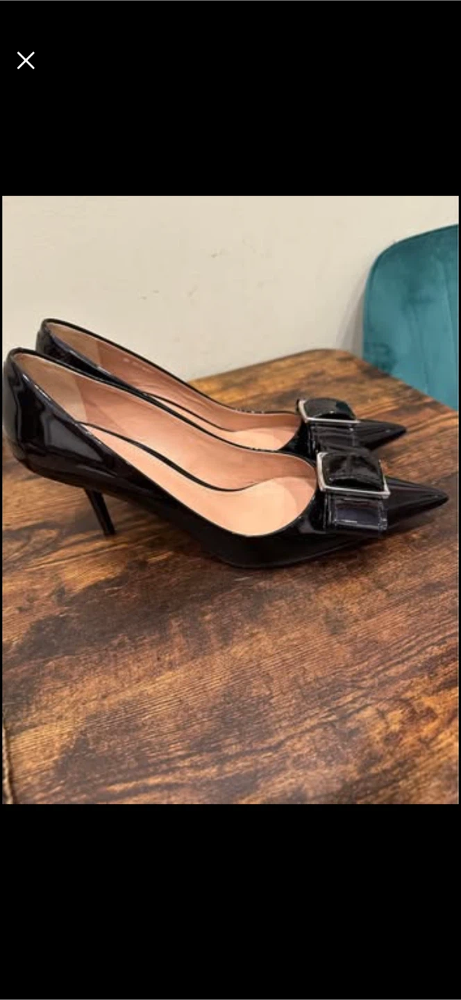 BOSS Black Patent Leather Heels Size 39 - photo 5