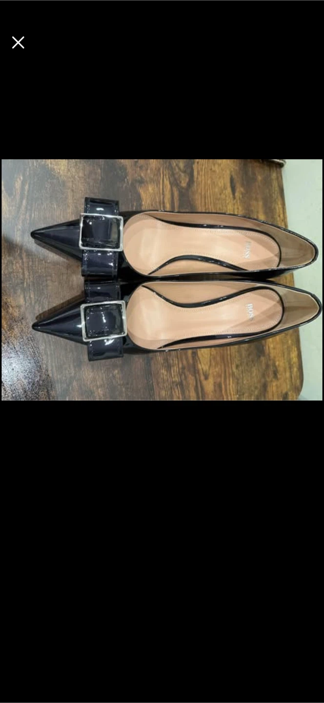 BOSS Black Patent Leather Heels Size 39 - photo 3