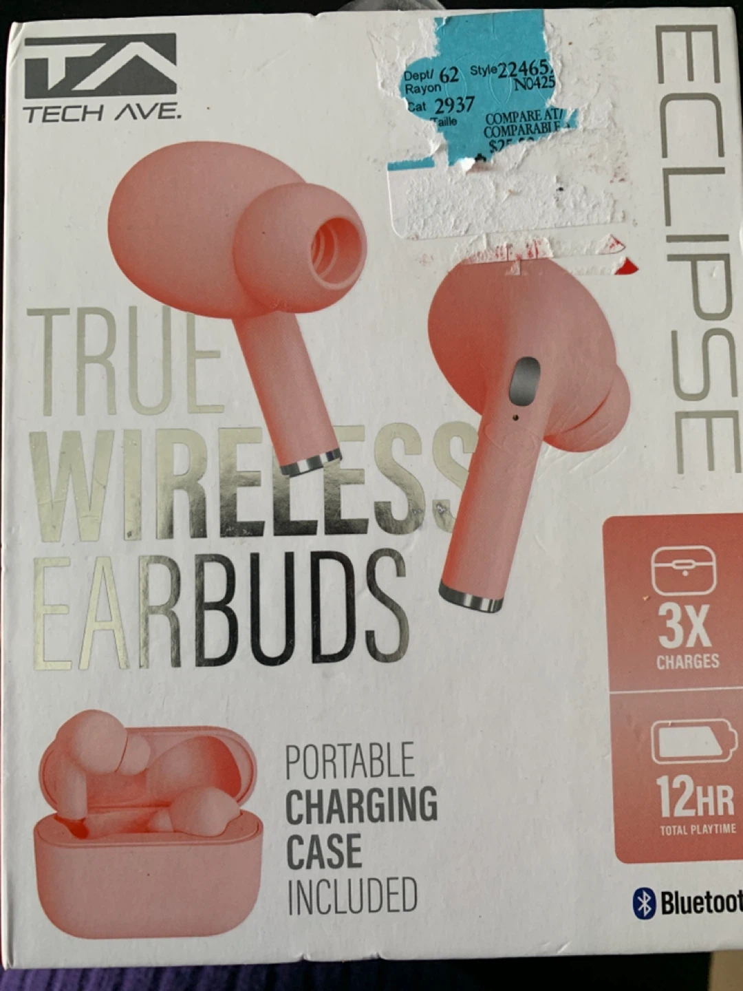 Tech Ave. Eclipse True Wireless Earbuds - Pink
