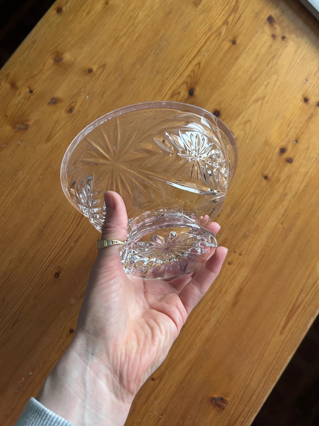 Crystal Footed Serving Bowl - photo 3