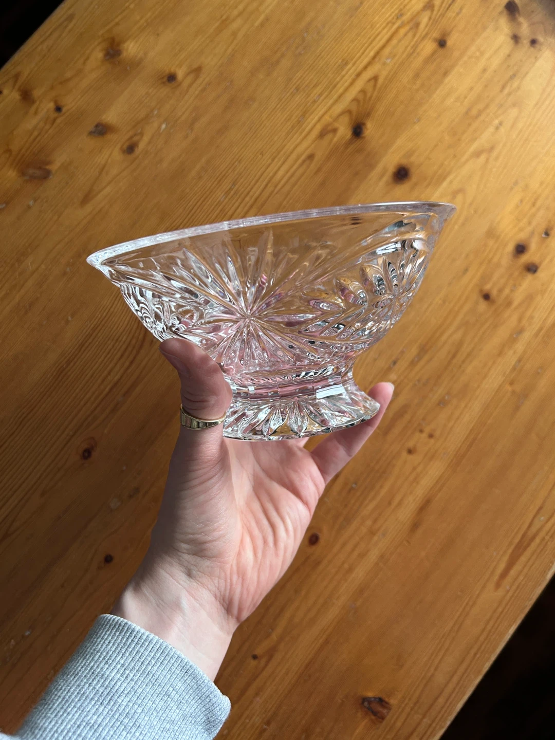Crystal Footed Serving Bowl - photo 5
