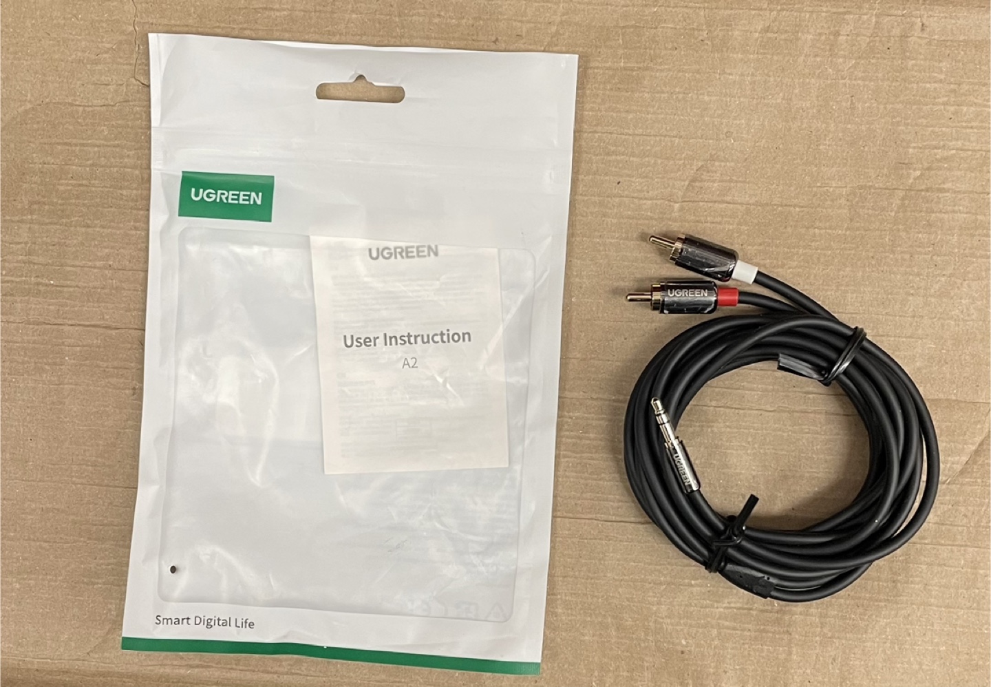 UGREEN 3.5mm to 2RCA Audio Cable Cord 3.3FT - photo 3