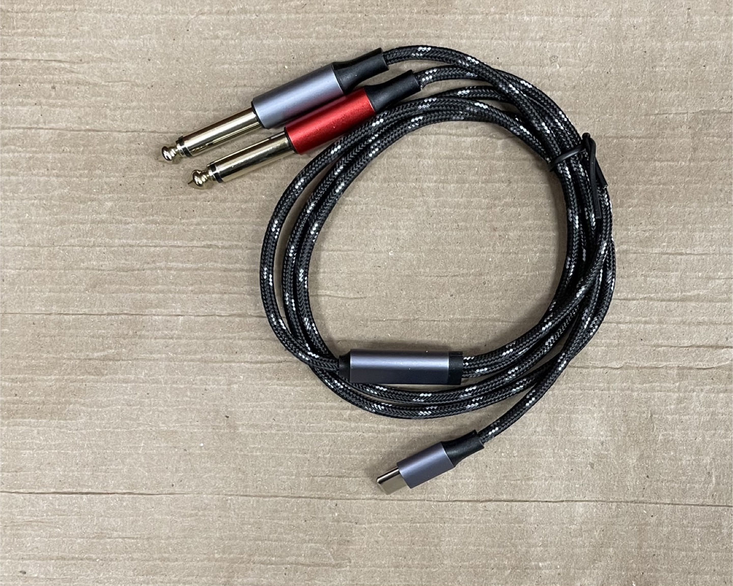 USB C to Dual 6.35mm Audio Cable 3.3FT - photo 3