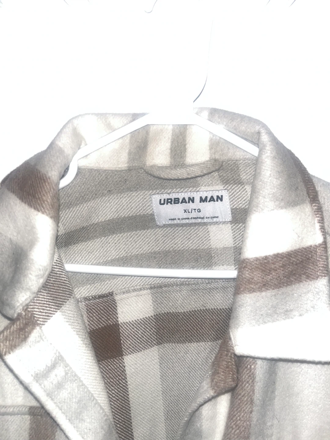Urban Man Plaid Overshirt Jacket XL - photo 2