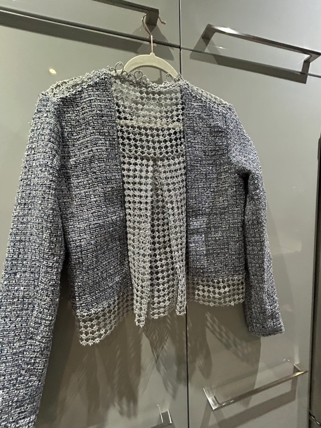 Tweed Jacket with Lace Detail - photo 5