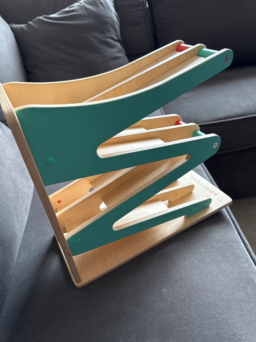 Wooden Ball/car Run Ramp Toy 🏆 - photo 2