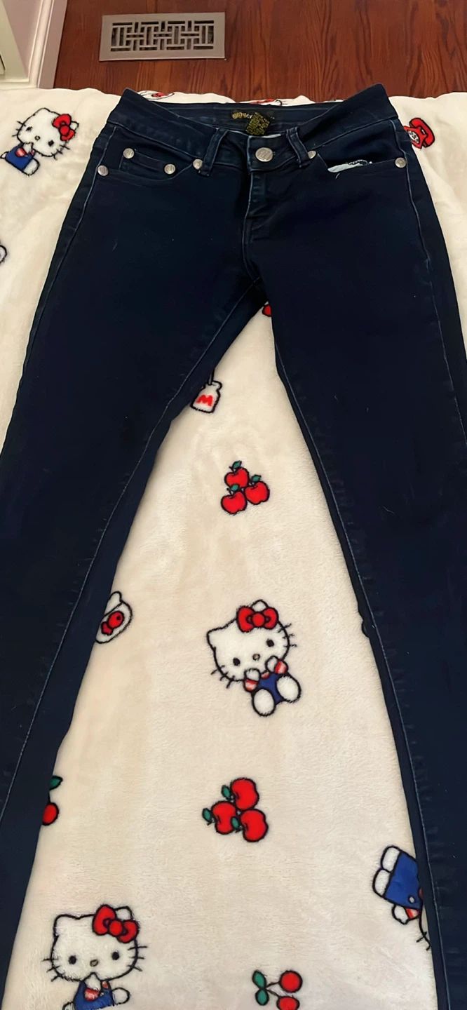 dark blue skinny jeans - photo 4