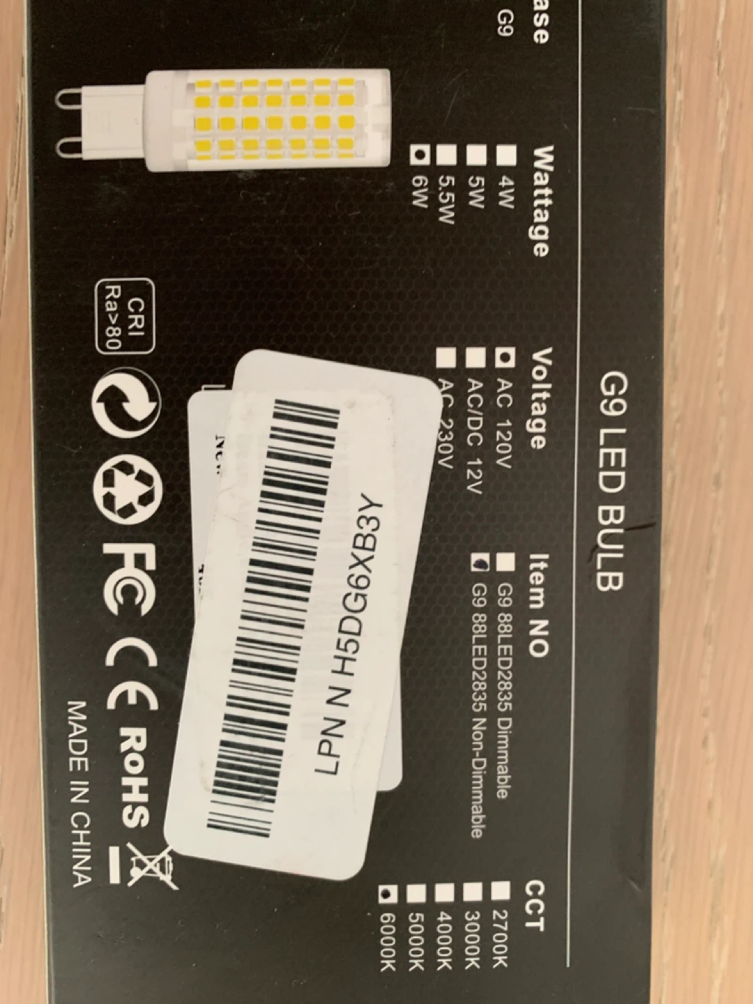 G9 LED Bulb 6 Pack - photo 2