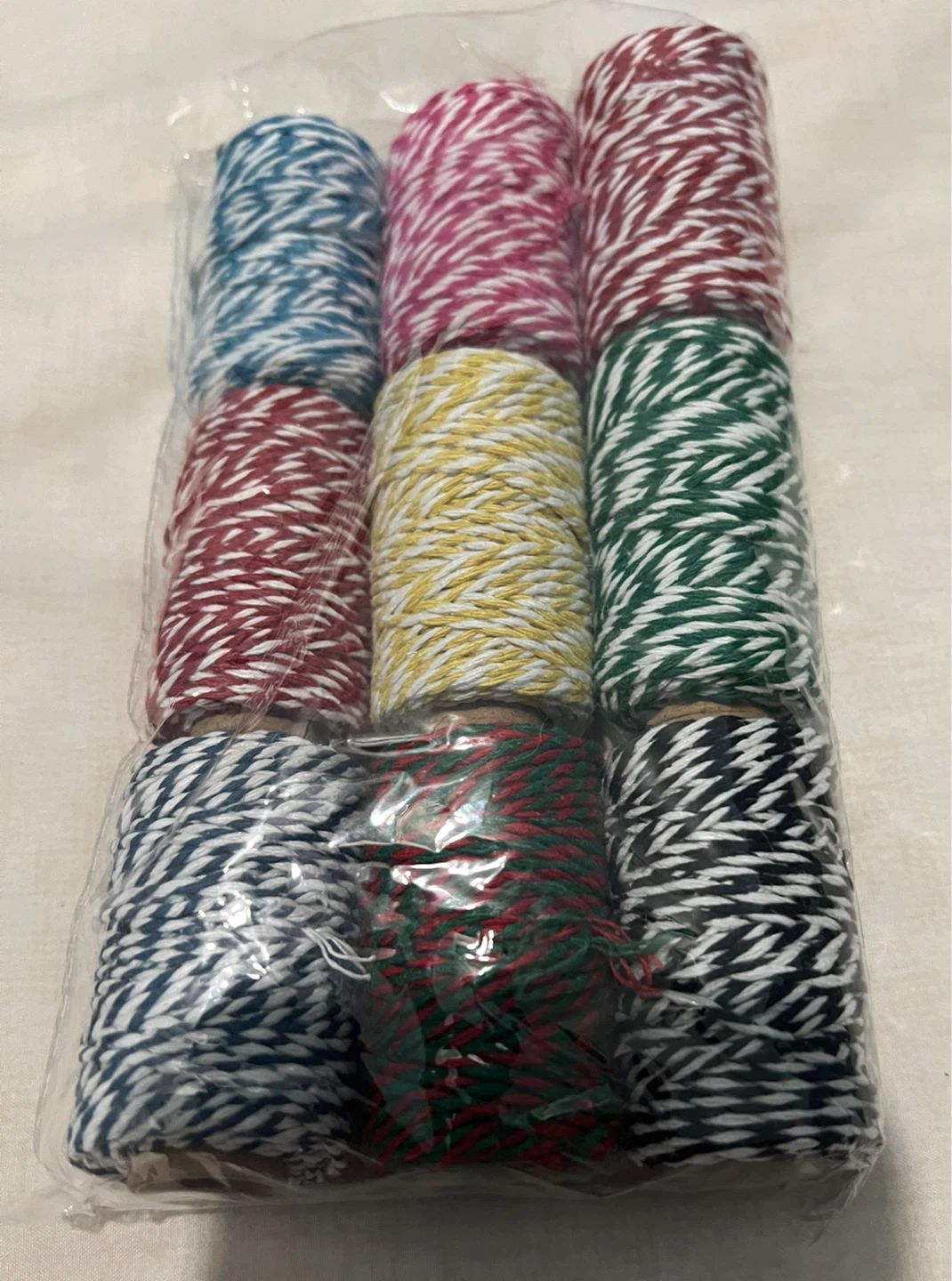 9 Pack Twine Assorted Colors