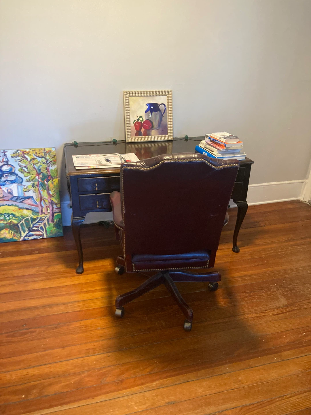 Antique Desk w/Ebony Finish - photo 2