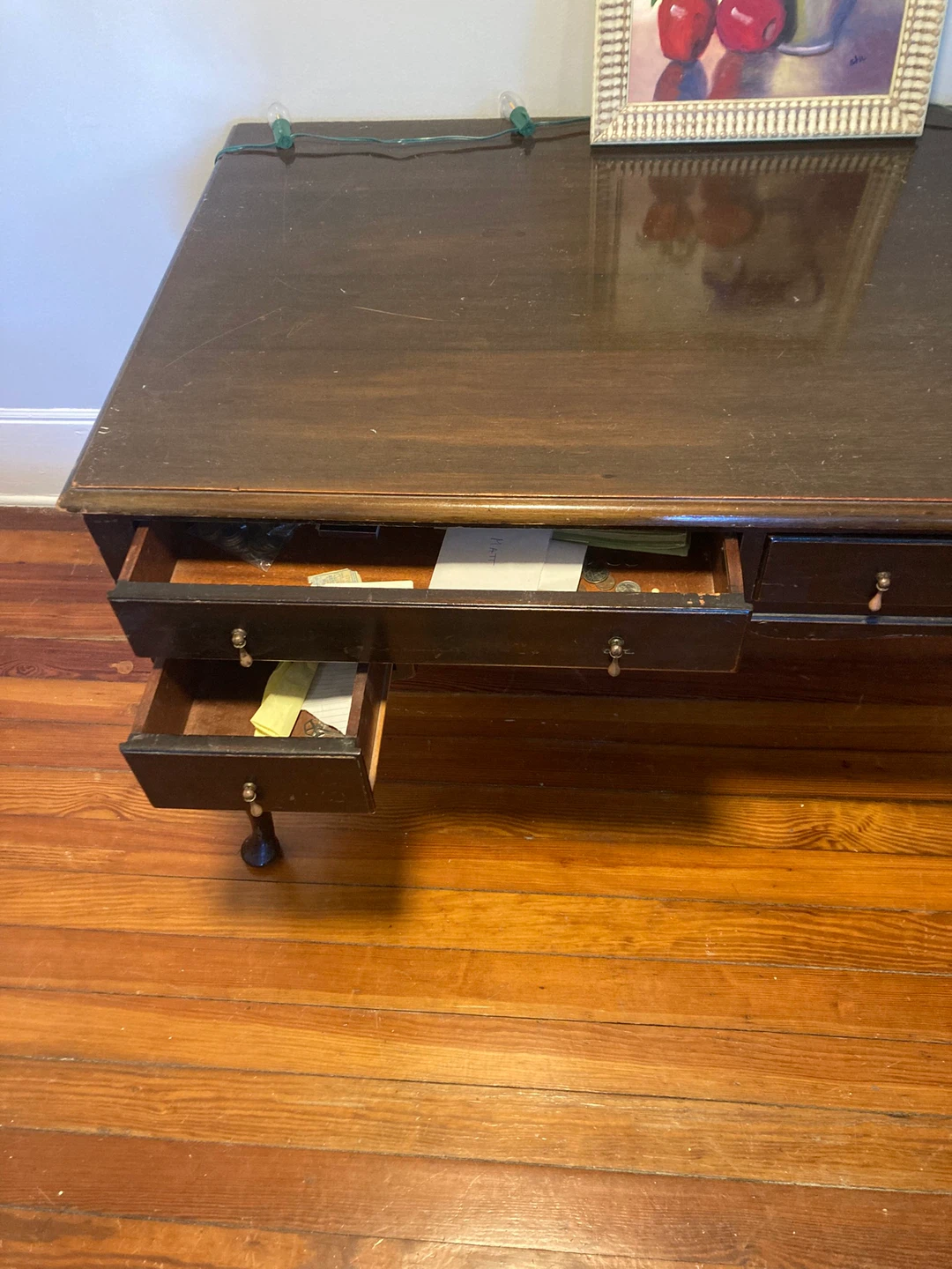 Antique Desk w/Ebony Finish - photo 3
