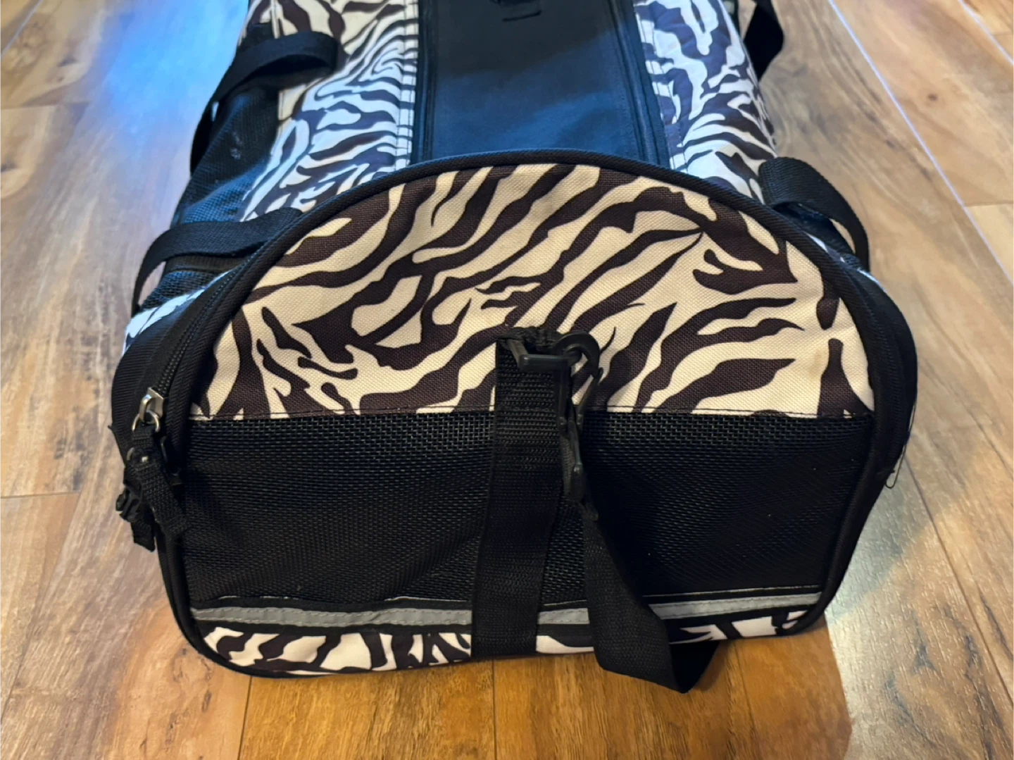 Zebra Print Pet Carrier Bag - photo 3