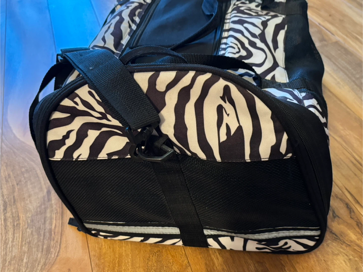 Zebra Print Pet Carrier Bag - photo 5