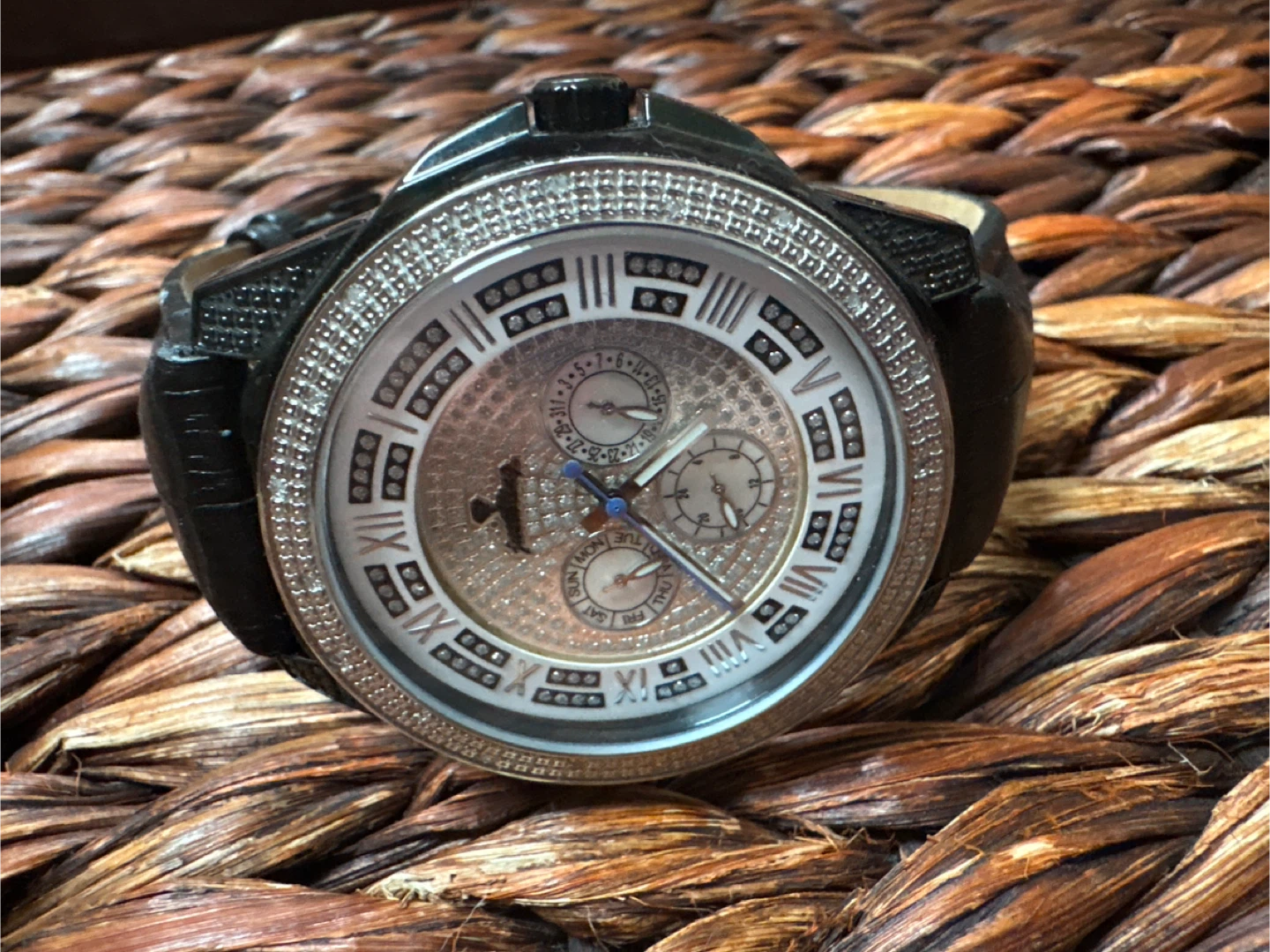 Just Bling Diamond Accent Chronograph Watch