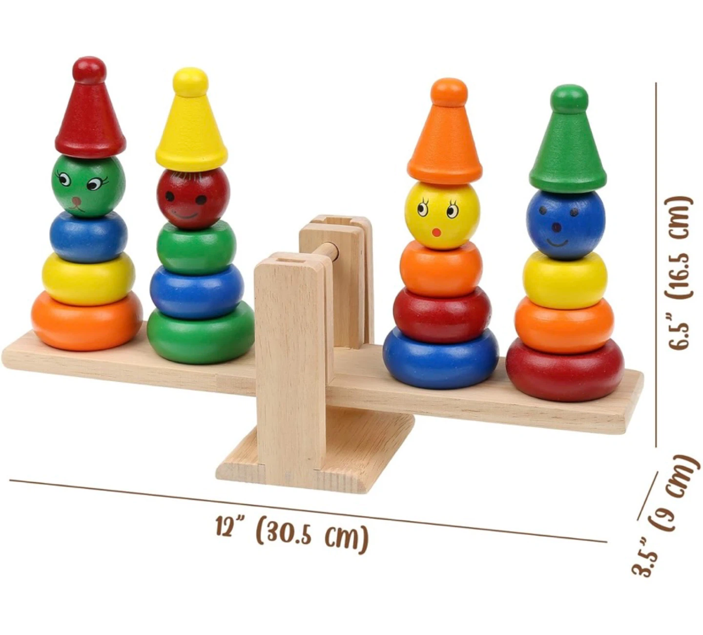 New Montessori Wooden Balancing and Stacking Toy - photo 2