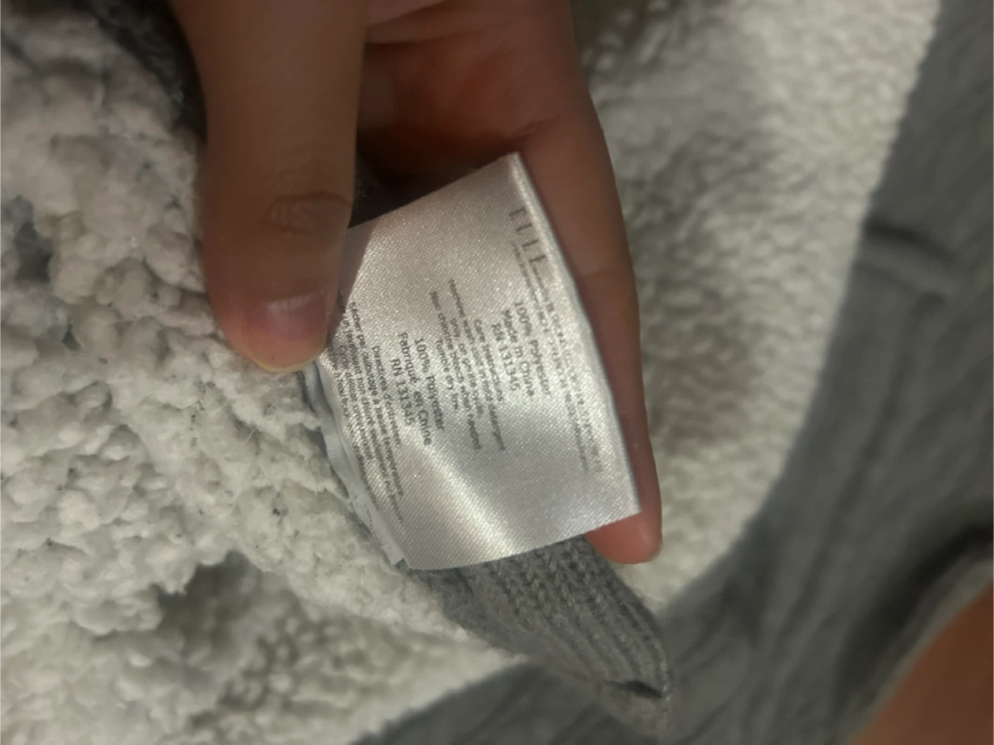 🏆 Grey Knit Throw Blanket - photo 3