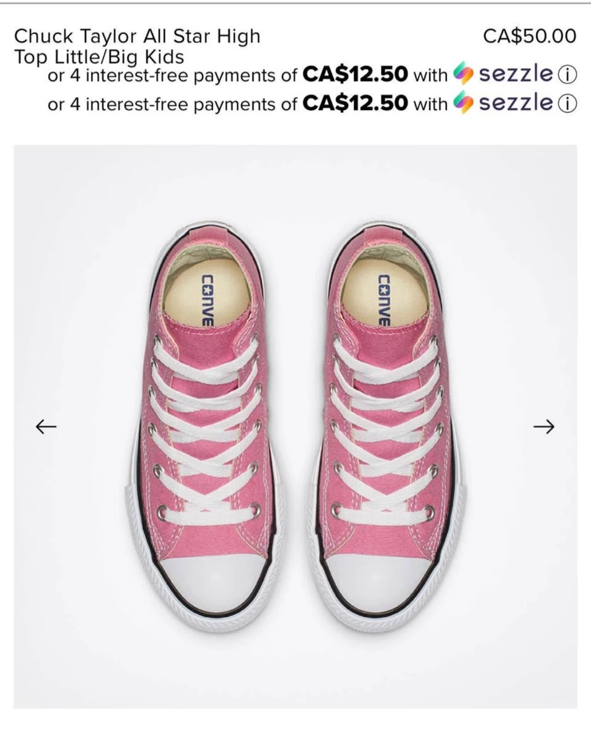 Converse Chuck Taylor All Star High Top Little/Big Kids Pink - photo 2