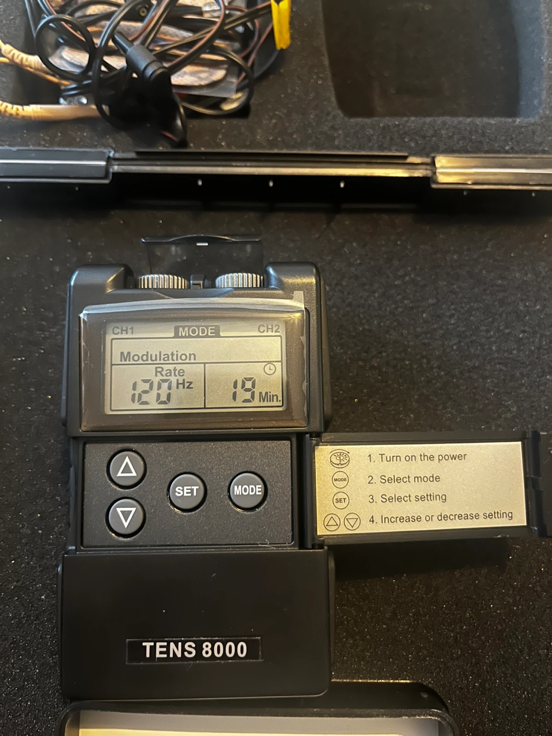 TENS 8000 Unit with Case and Accessories - photo 4