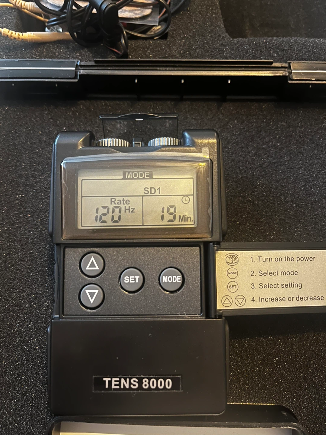 TENS 8000 Unit with Case and Accessories - photo 5