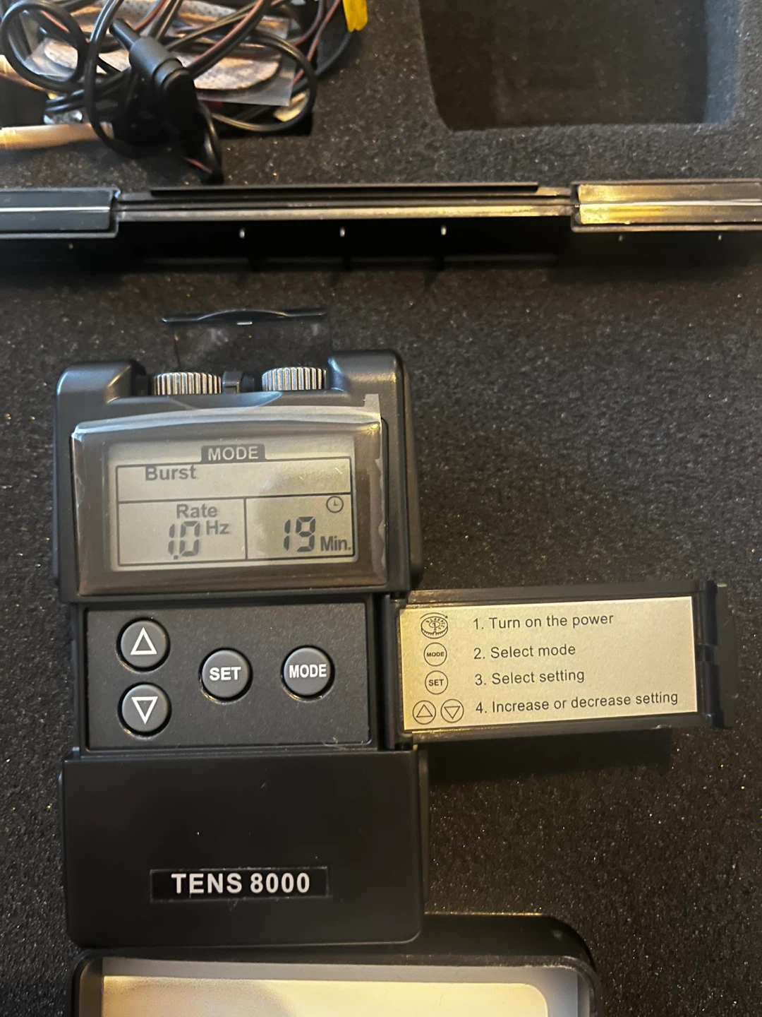 TENS 8000 Unit with Case and Accessories - photo 3