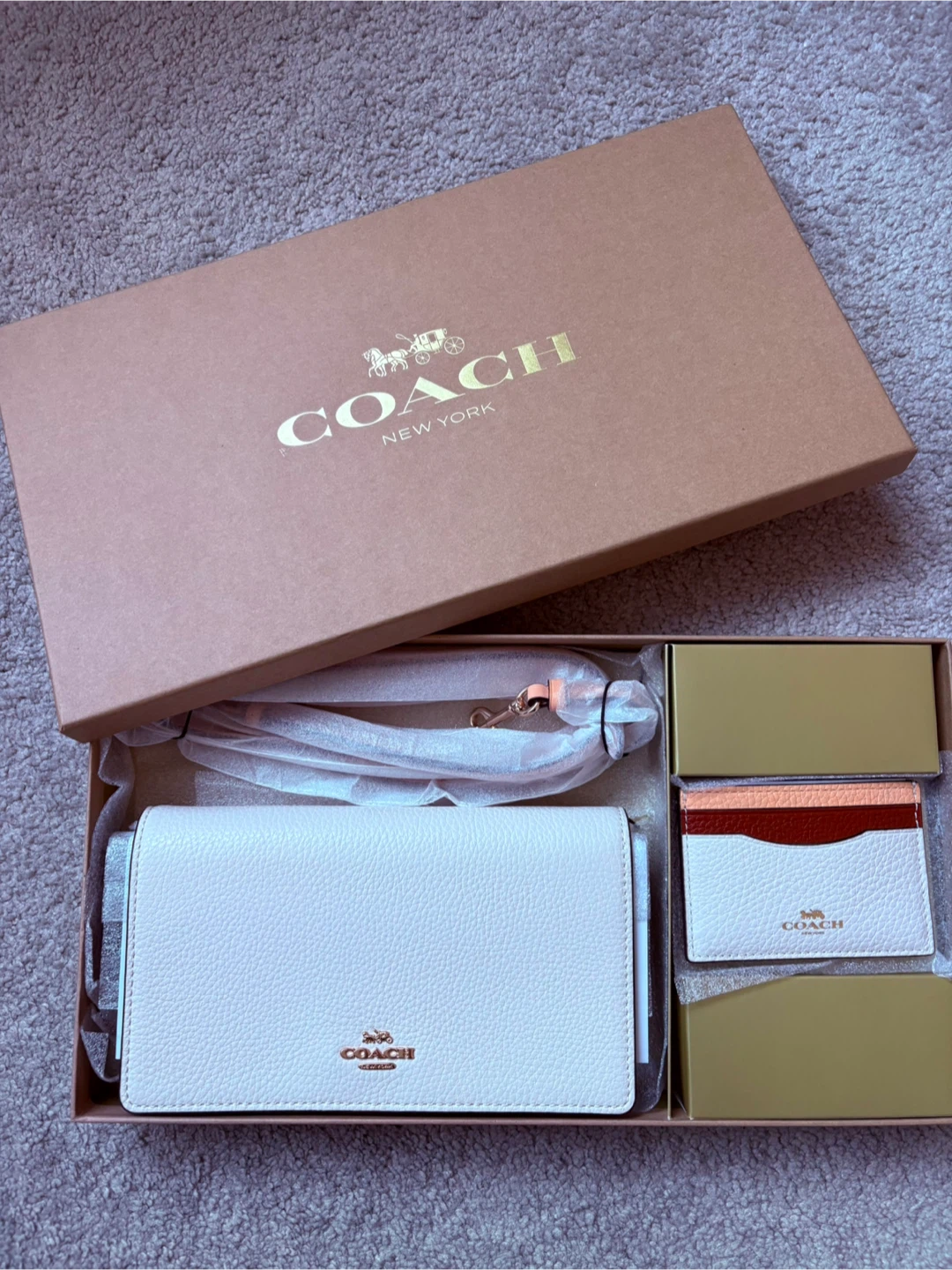 authentic Coach anna fold and Cardholder boxed set