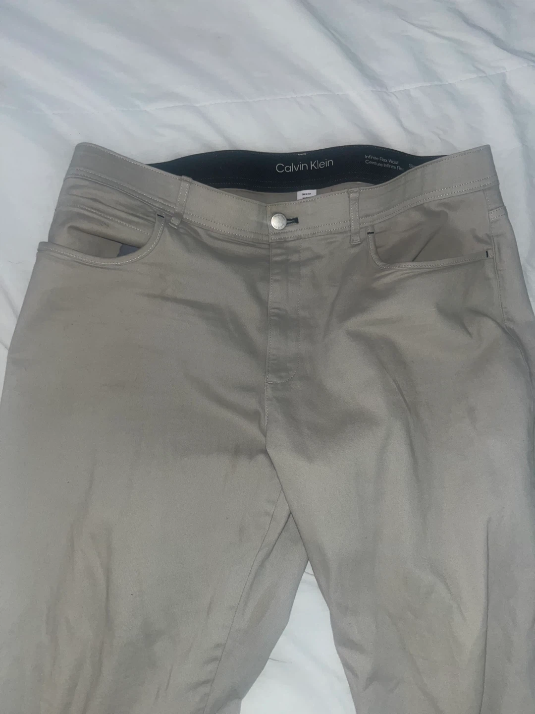 Calvin Klein Slim Fit Chinos - Khaki - photo 2