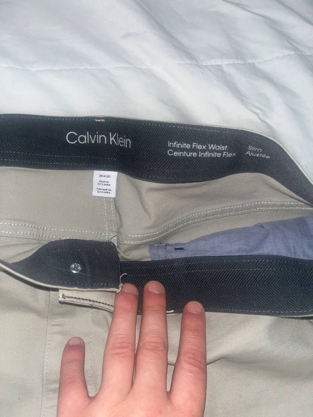Calvin Klein Slim Fit Chinos - Khaki