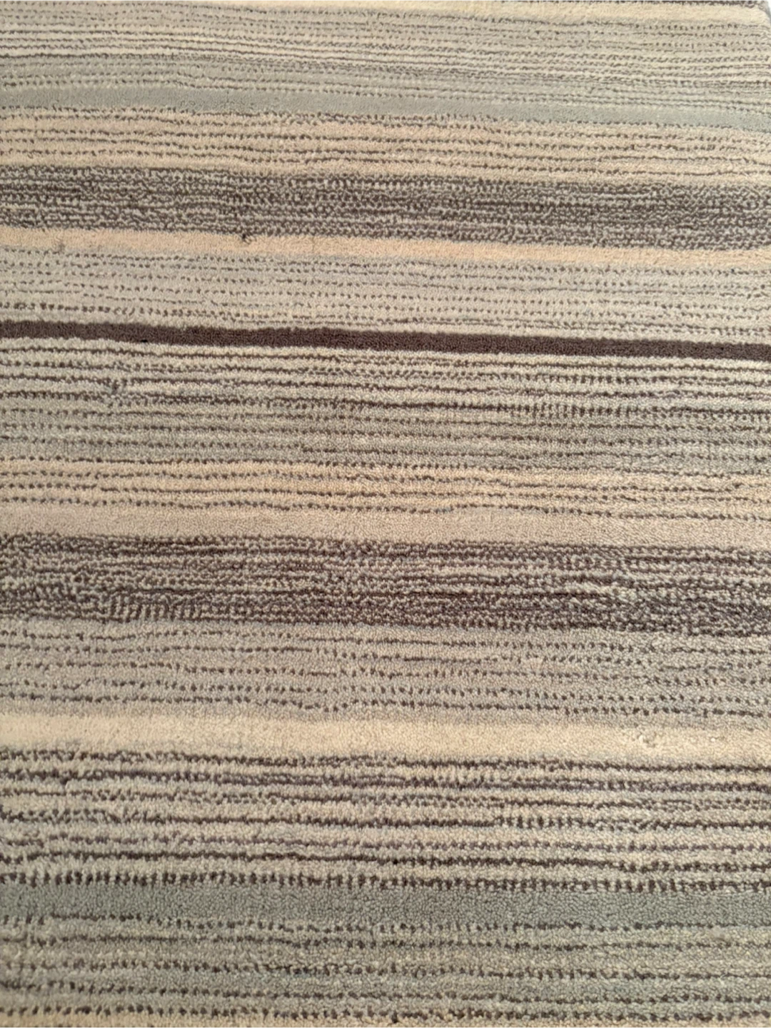 Striped Area Wool Rug - photo 2