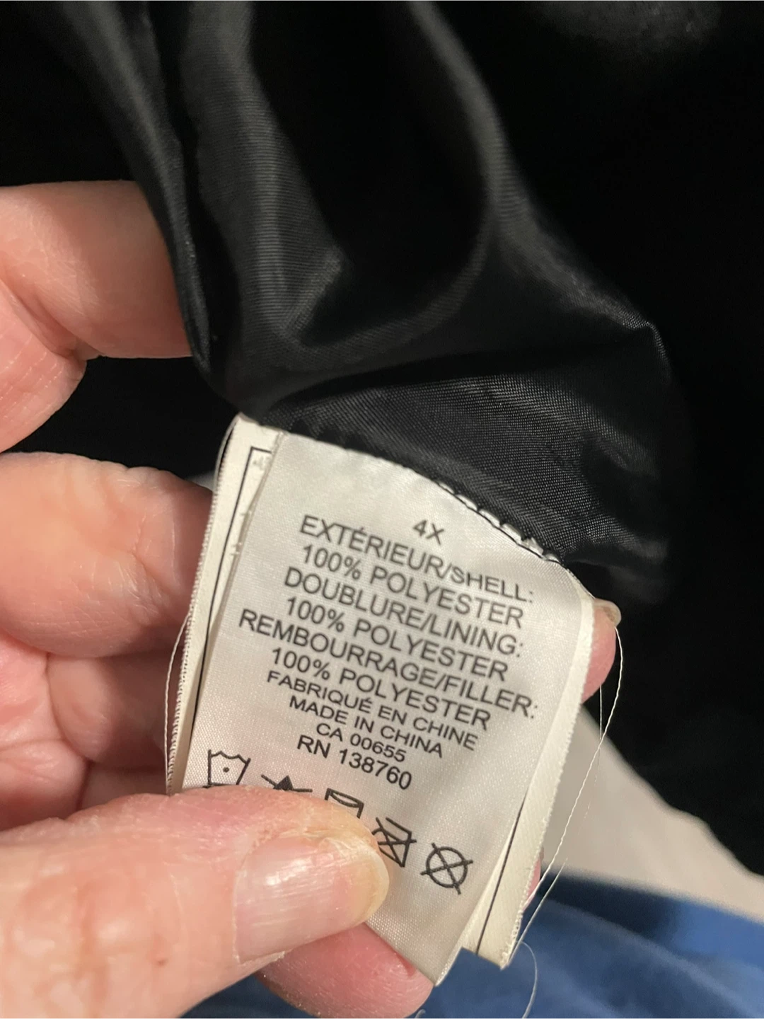 ActiveZone Black Puffer Winter Jacket 4X - photo 4