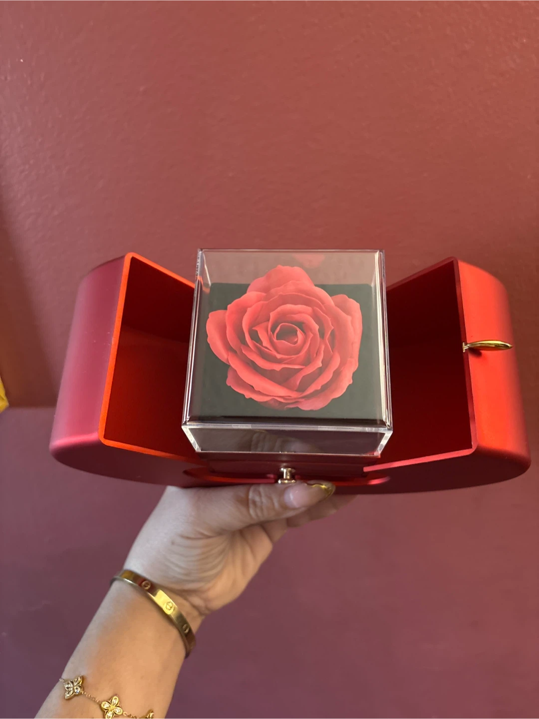 Eternal Love Rose 18K Gold 925 sterling silver Necklace 🏆