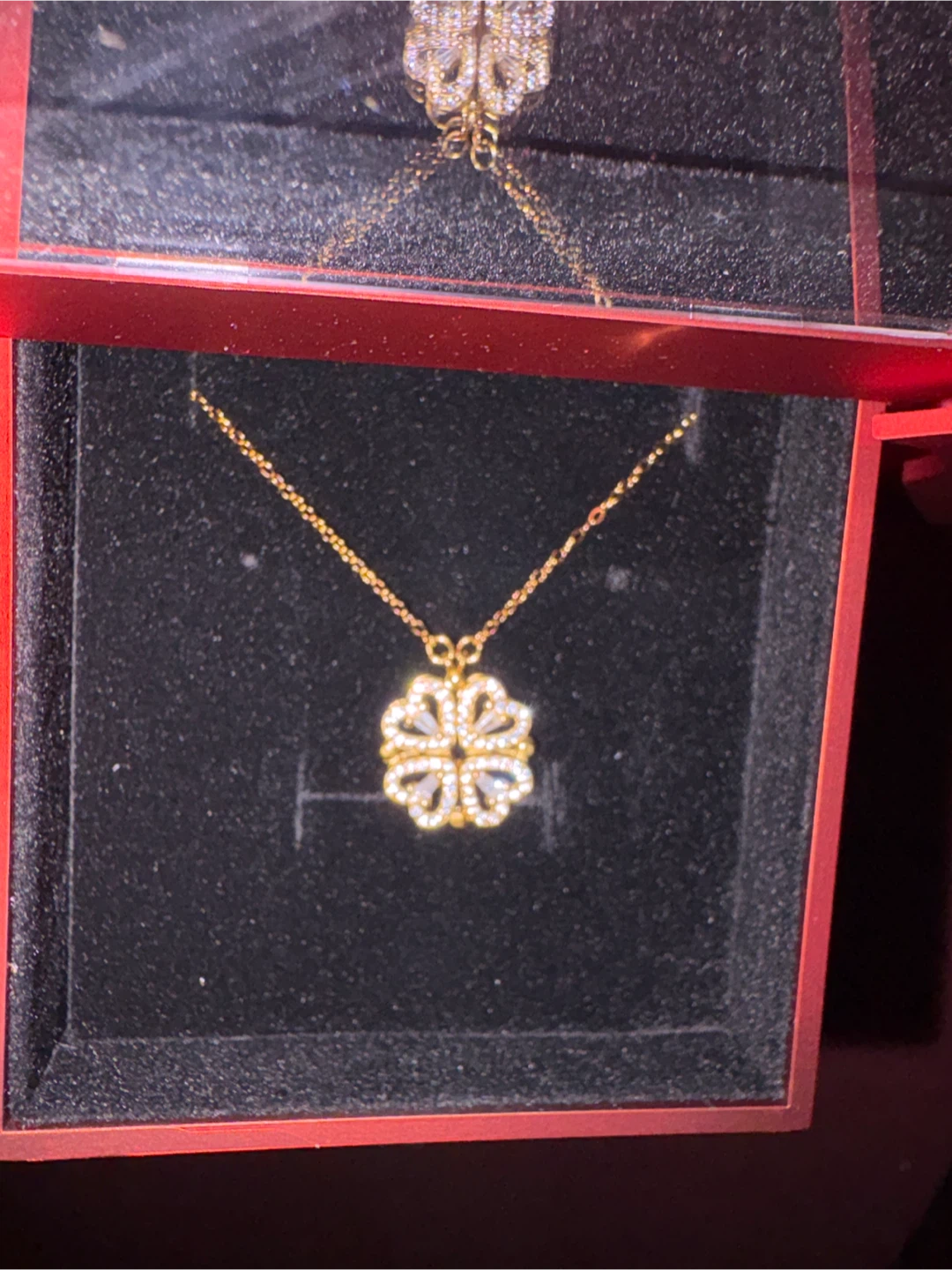 Eternal Love Rose 18K Gold 925 sterling silver Necklace 🏆 - photo 2