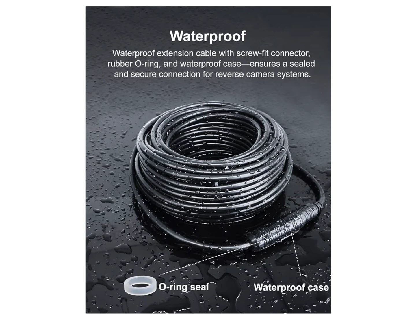 Waterproof Aviation Extension Cable for Backup Camera Systems
