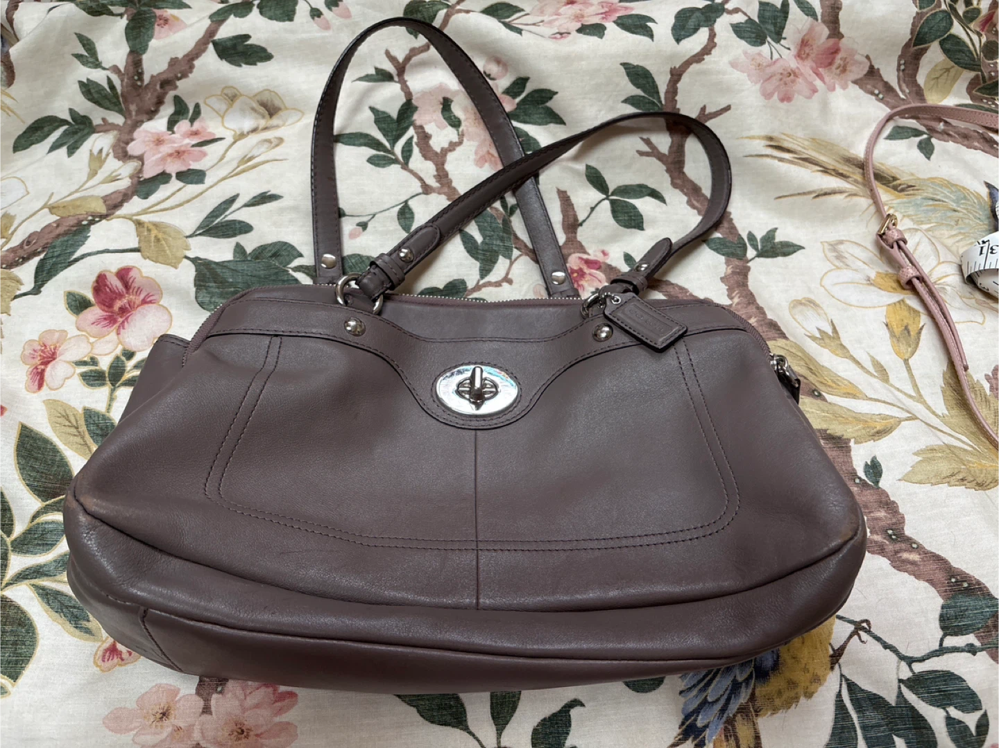 Coach Cocoa Brown Leather Tote Bag